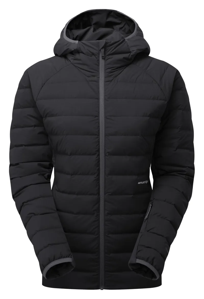 Artilect Womens Divide Fusion Stretch Hoodie Black